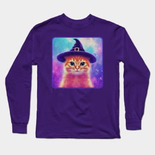 Witchy Kitty Long Sleeve T-Shirt